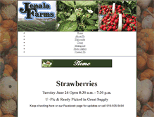 Tablet Screenshot of jenalafarms.com